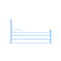 Furniture Bed Frames Ikea Hemnes Outline Svg Vector, Free Vectors File